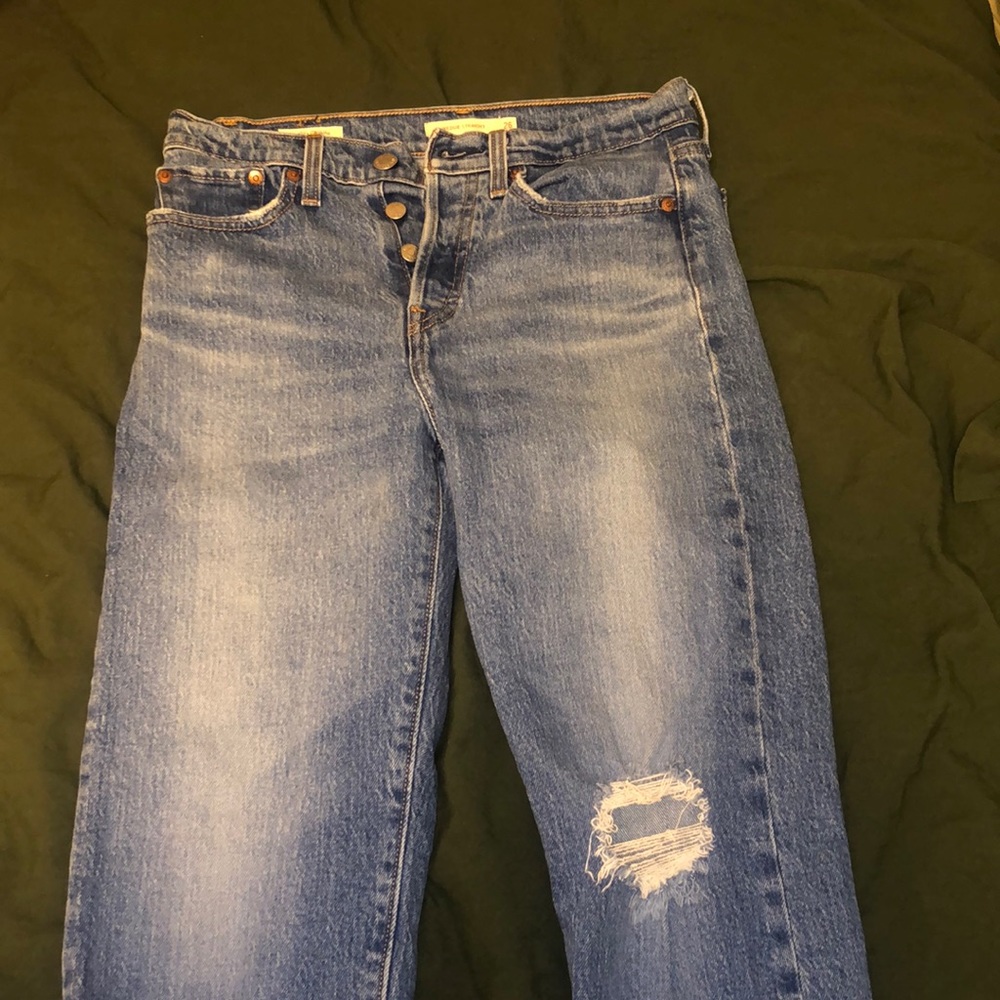LEVIS Wedge Straight Ripped Jeans
